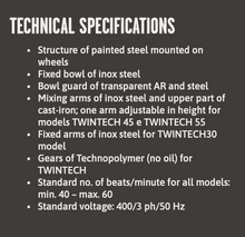 Load image into Gallery viewer, Double Arm Mixers Twintech Domino