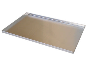 Aluminium baking tray 60cm x 40cm x 2cm straight hedge - Price includes VAT