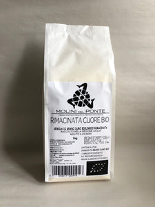 Organic Type Semola Rimacinata Cuore Durum Wheat Flour (Molini del Ponte) 1Kg